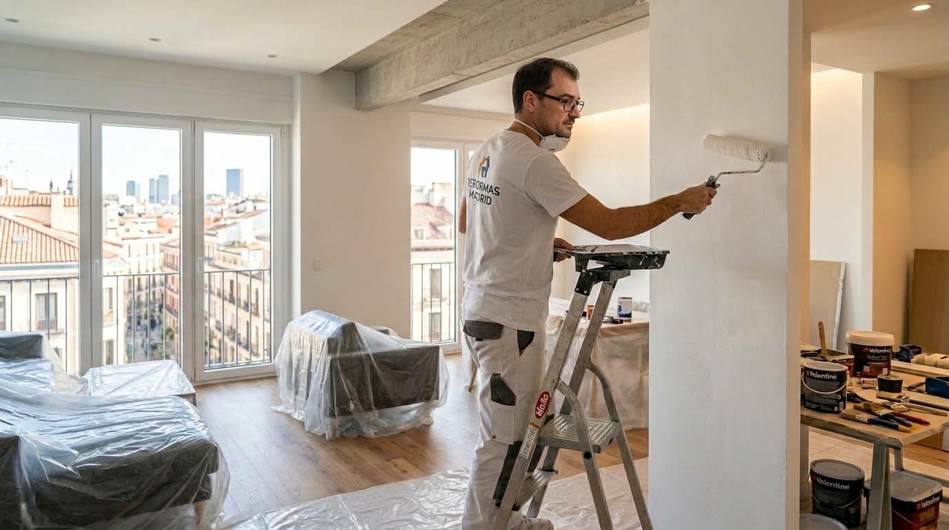 Profesional realizando reformas en Madrid